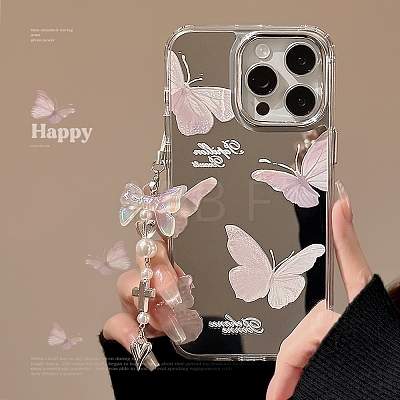 Ins mirror Butterfly Cartoon Shell TPU Plastic Mobile Phone Cover PW-WGD834D-06-1