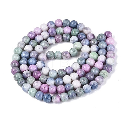 Opaque Ombre Effect Dyed Glass Beads Strands GLAA-Q106-04A-14-1