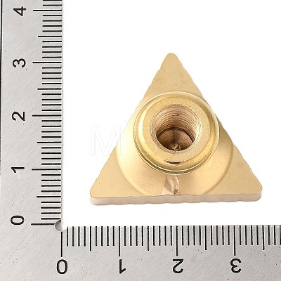 Golden Plated Triangle Shaped Wax Seal Brass Stamp Head STAM-K001-04G-02-1