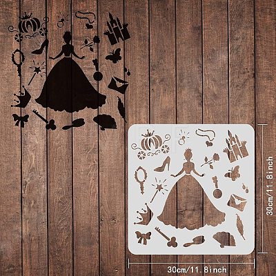 Plastic Reusable Drawing Painting Stencils Templates DIY-WH0172-356-1