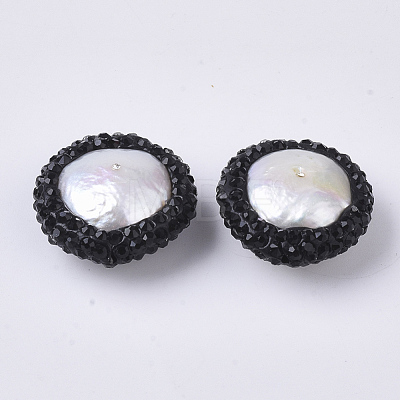 Polymer Clay Rhinestone Beads X-RB-S055-41A-1