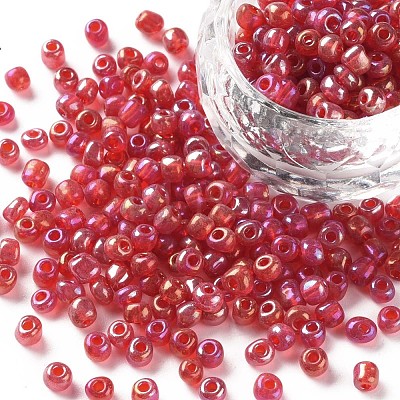 6/0 Round Glass Seed Beads SEED-US0003-4mm-165-1