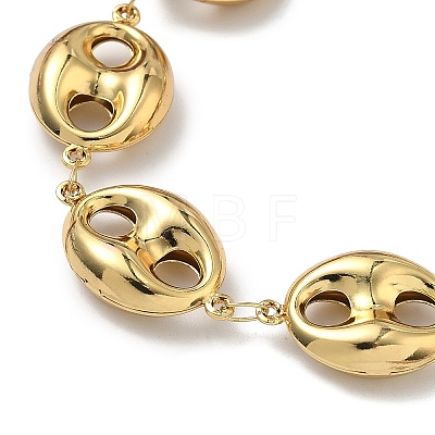 304 Stainless Steel Link Bracelets for Women BJEW-P354-05G-1