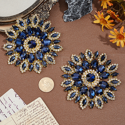 Glass Rhinestone Cabochons FIND-WH0173-515-1