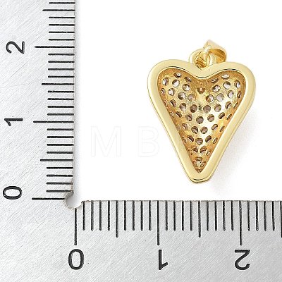 Brass Micro Pave Cubic Zirconia Pendants KK-K298-15D-G-1