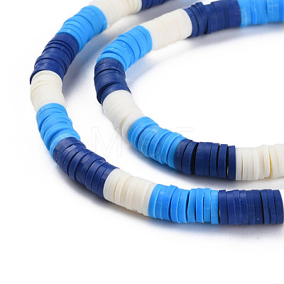 Fixed 3 Color Handmade Polymer Clay Bead Strands X-CLAY-S096-029H-1