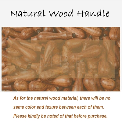 DIY Wood Wax Seal Stamp AJEW-WH0131-269-1