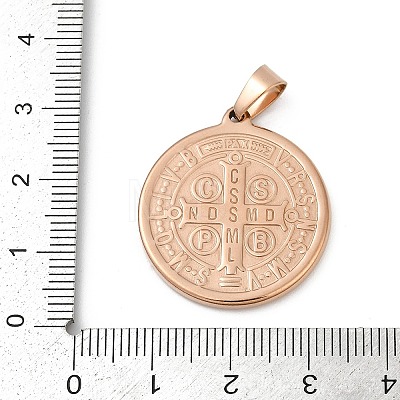 Ion Plating(IP) 304 Stainless Steel Pendants STAS-A053-24B-RG-1