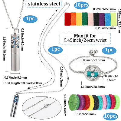 10Pcs Alloy Stainless Steel Slider Bracelets AJEW-SC0004-07A-1