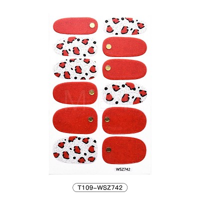 Avocados & Strawberries & Flowers Full Cover Nail Art Stickers MRMJ-T109-WSZ742-1