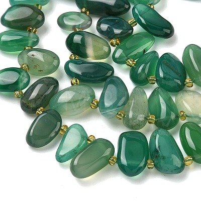 Natural Agate Beads Strands G-P604-A15-01-1