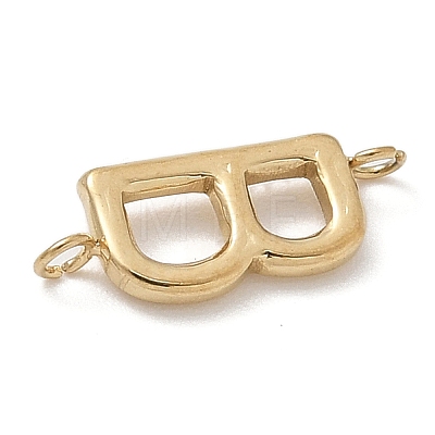 304 Stainless Steel Letter Connector Charms LS-STAS-M108-01G-02-1