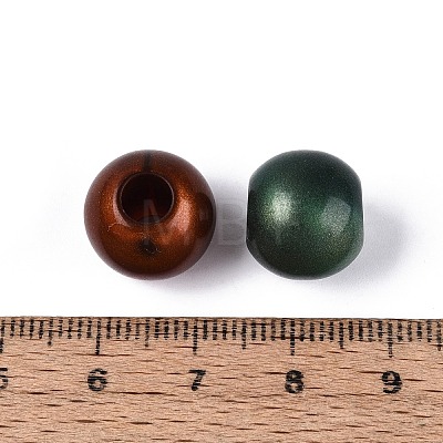 Acrylic European Large Hole Beads OACR-Q200-08-1