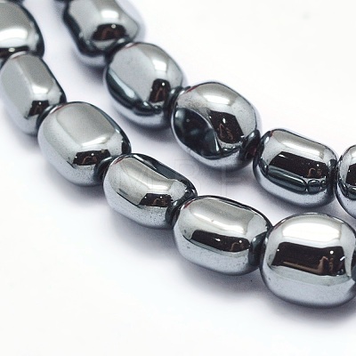 Non-magnetic Synthetic Hematite Beads Strands G-L488-B-15-1