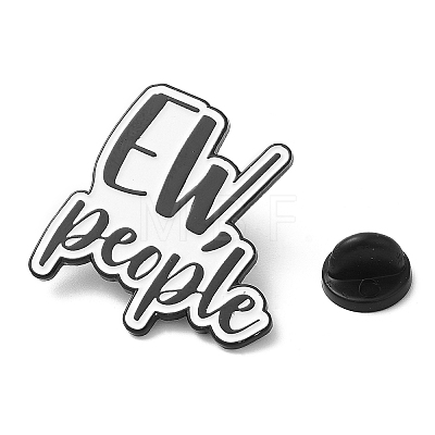 Word EW People Enamel Pin JEWB-H010-04EB-06-1