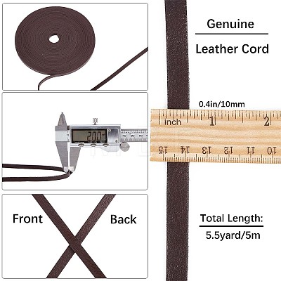 Gorgecraft Flat Cowhide Leather Cord WL-GF0001-08D-02-1