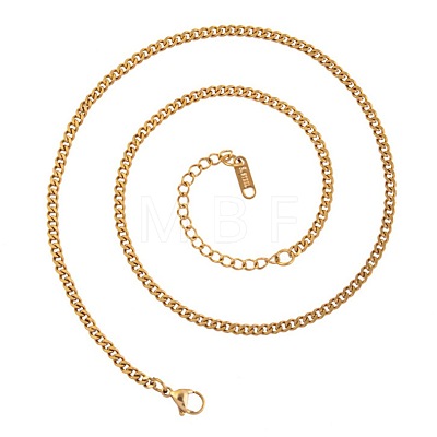 2.2mm 304 Stainless Steel Twisted Chain Necklaces UT6416-2-1