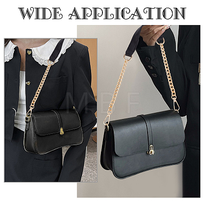 WADORN 3Pcs 3 Style Plastic Imitation Pearl Beaded/PU Leather Bag Straps DIY-WR0003-16-1
