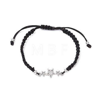 Heart & Star Tibetan Style Alloy Link Bracelets BJEW-JB101002-1