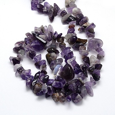 Natural Amethyst Beads Strands X-G-O049-C-48-1