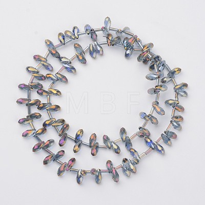 Electroplate Glass Beads Strands EGLA-G002-FR03-1