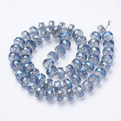 Electroplat Glass Beads Strands EGLA-Q092-8mm-D05-1