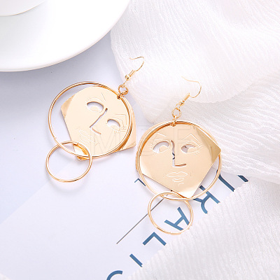 Alloy Dangle Earrings for Women WG8524E-01-1