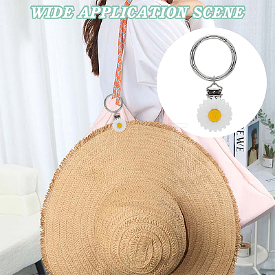 Silicone Hat Clip for Travel HJEW-AB00576-04-1