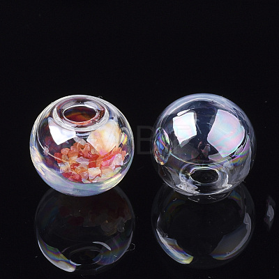 Round Handmade Blown Glass Globe Ball Bottles BLOW-R002-20mm-AB-1