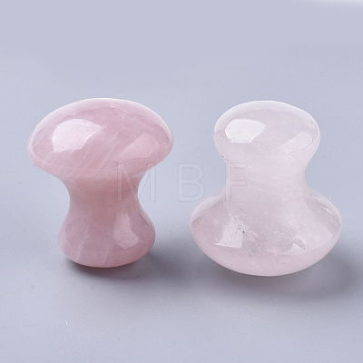 Mushroom Shape Natural Rose Quartz Massager G-S364-001-1