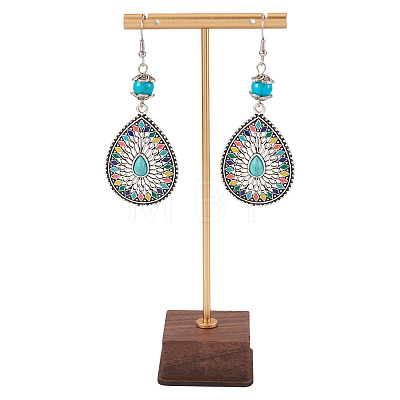Iron T Bar Dangle Earrings Storage Racks ODIS-TAC0001-03-1