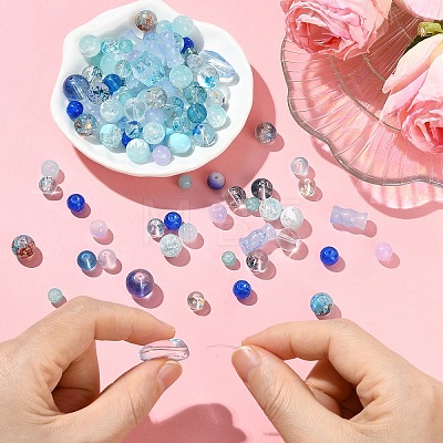 205G Transparent Glass Beads DGLA-YW0001-57A-1
