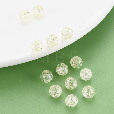 Transparent Crackle Acrylic Beads MACR-S373-66-N01-1