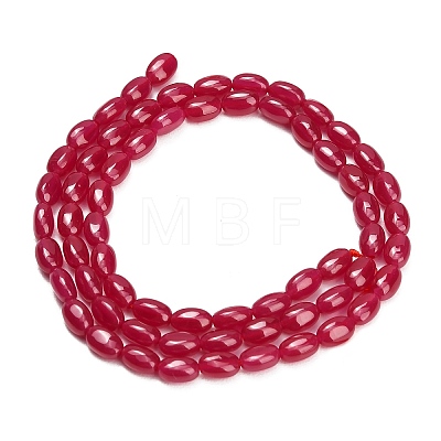 Lab Grown Red Corundum Beads Strands GG-CBAC488-02B-1