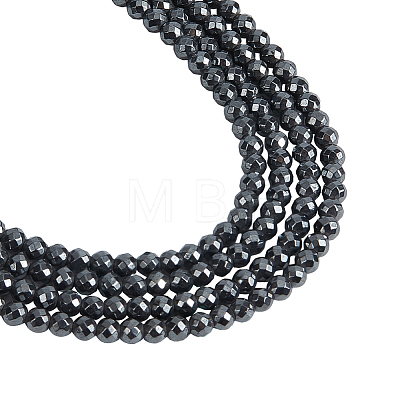  2Strands Non-magnetic Synthetic Hematite Beads Strands G-NB0005-01B-1