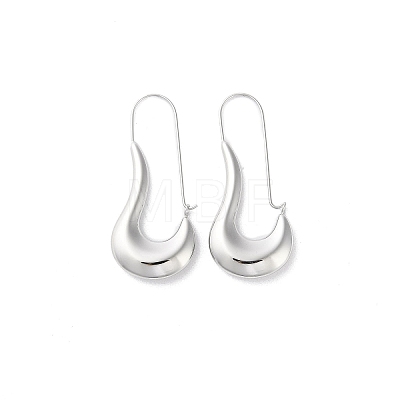 304 Stainless Steel Hoop Earrings EJEW-M249-04P-1