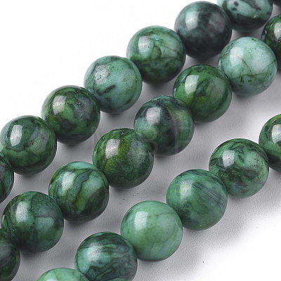 Natural Map Stone Picasso Jasper Beads Strands LS-G-F668-29-8mm-1