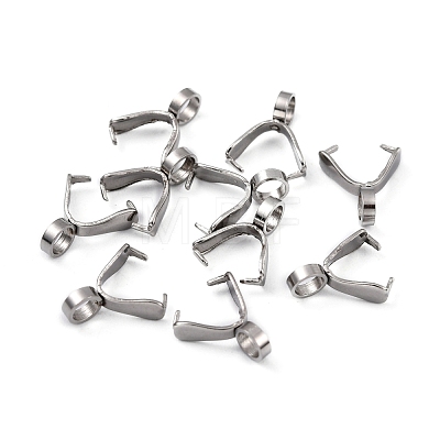 201 Stainless Steel Pinch Bails X-STAS-E076-09-1