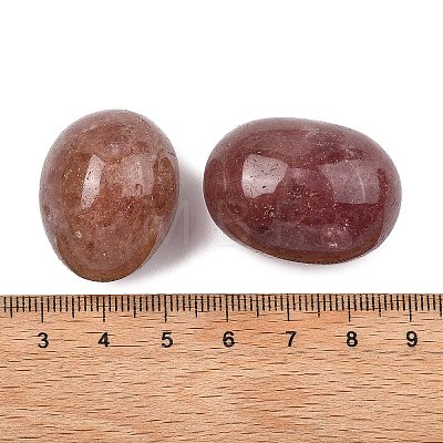 Natural Strawberry Quartz Beads G-G348-01B-08-1