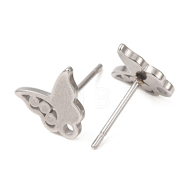 304 Stainless Steel Stud Earring Findings SA-CBA4E98-01B-P-1