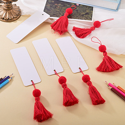 6Pcs Blank Kraft Paper Bookmark AJEW-TADJ0001-31A-1
