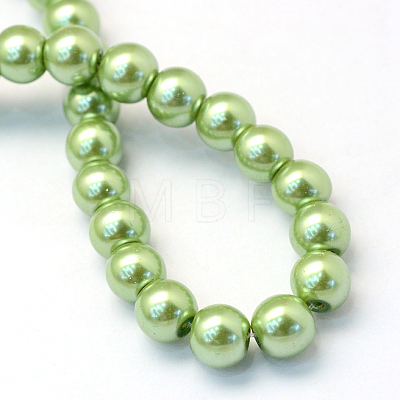 Baking Painted Glass Pearl Bead Strands HY-Q003-3mm-26-1