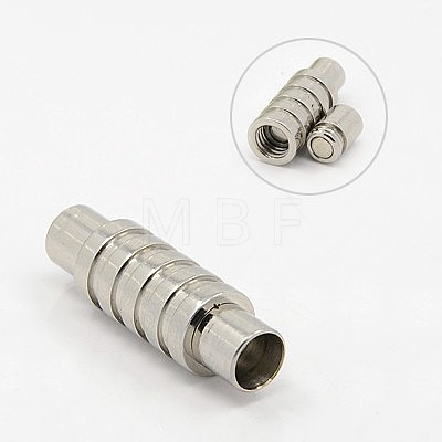 Smooth 304 Stainless Steel Magnetic Screw Clasps STAS-I006-02-1