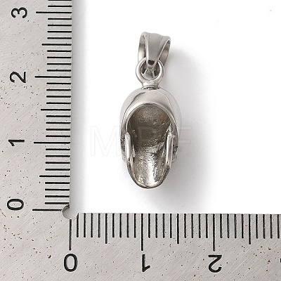 304 Stainless Steel Pendants STAS-Z075-33P-1