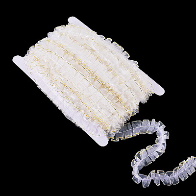 10M Double Layer Polyester Lace Ribbon OCOR-TA0004-14B-1