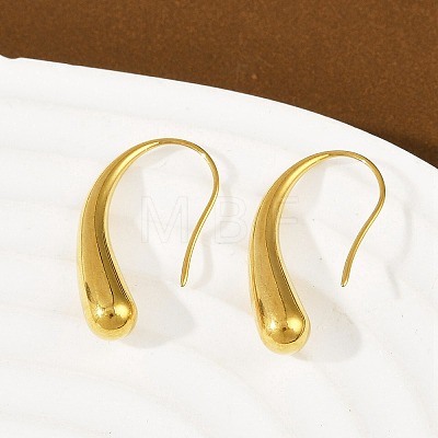 304 Stainless Steel Teardrop Dangle Earrings EJEW-S272-06G-1
