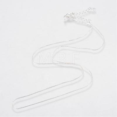 Brass Box Chains Necklaces MAK-R014-S-1