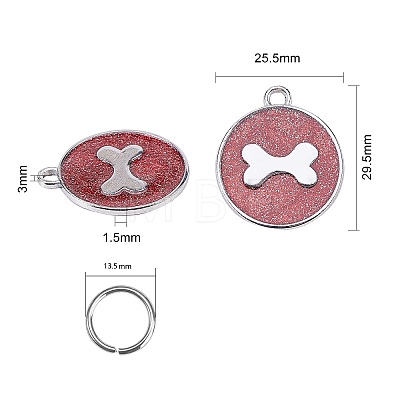 Alloy Charms PALLOY-CJ0001-64-RS-1