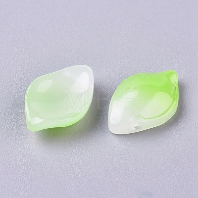 Imitation Jade Glass Pendants GLAA-L027-D-1
