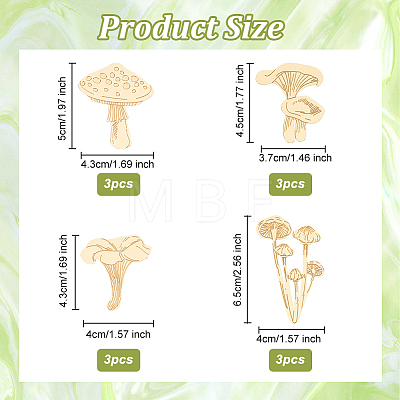 Blank Brass Plant Labels AJEW-WH0500-002-1